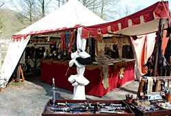Tende per la vendita e bancarelle